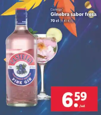 Lidl Ginebra Sabor Fresa oferta