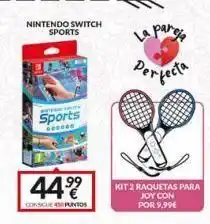 Game Nintendo switch sports te sports 600000 44% consigue 450 puntos kit 2 raquetas para joy con por 9,99€ oferta