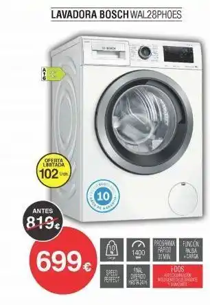 Milar Lavadora bosch bosch oferta