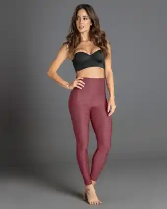 Leonisa Legging control fuerte de abdomen textura acanalada oferta