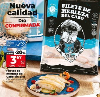 Dia Filetes de Merluza Del Cabo Sin Piel oferta
