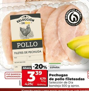 Dia Pechugas De Pollo fileteadas oferta