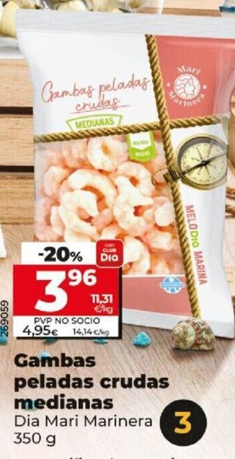 Dia Gambas Peladas Crudas Medianas oferta