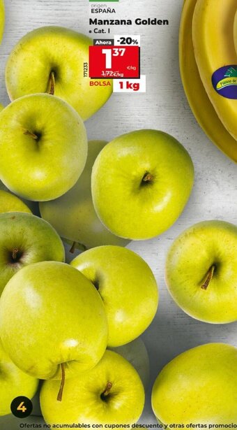 Dia Manzana Golden oferta