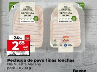 Dia Pechuga De Pavo Finas Lonchas oferta