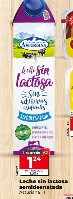 Dia Leche Sin Lactosa Semidesnatada oferta