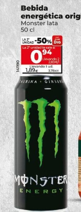 Dia Bebida Energética Original oferta