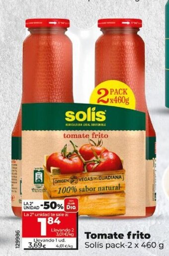 Dia Tomate Frito Solís oferta