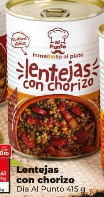 Dia Lentejas Con Chorizo oferta