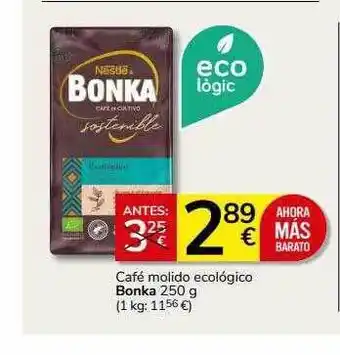 Supermercados Charter Café molido ecológico bonka oferta