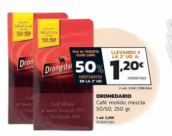 Supermercados Lupa Dromedario café molido mezcla oferta