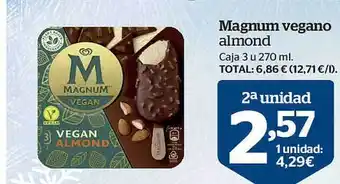 La Sirena Magnum vegano almond oferta