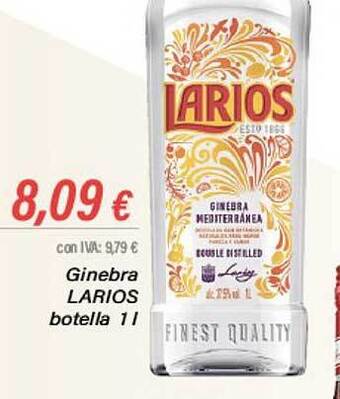 Cash Ifa Ginebra larios botella oferta