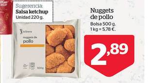 La Sirena Nuggets de pollo oferta