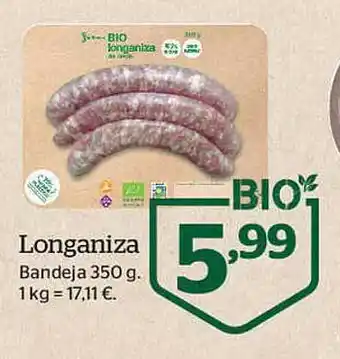 Longaniza bandeja