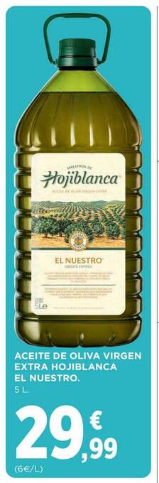 Hipercor Aceite de oliva virgen extra hojiblanca el nuestro oferta
