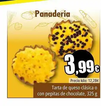 Unide Supermercados Tarta de queso clásica o con pepitas de chocolate oferta