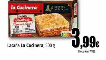 Unide Supermercados Lasaña la cocinera oferta