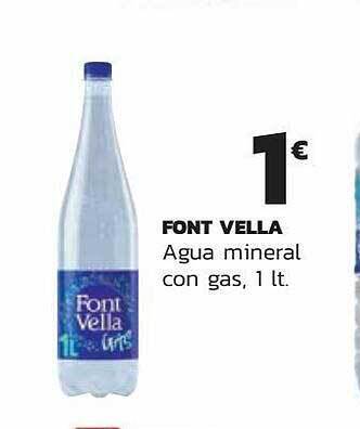 Supermercados Lupa Font vella agua mineral con gas oferta