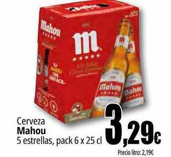 Unide Supermercados Cerveza mahou 5 estrellas oferta