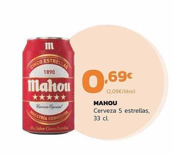 Supermercados Lupa Mahou cerveza 5 estrellas oferta