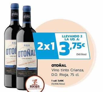 Supermercados Lupa Otoñal vino tinto crianza d.o. rioja oferta