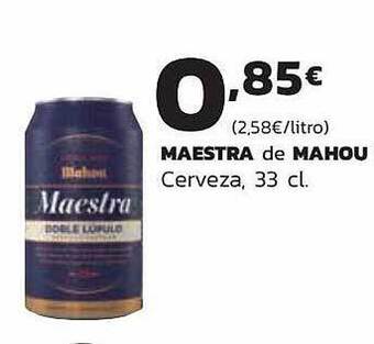 Supermercados Lupa Maestra de mahou cerveza oferta