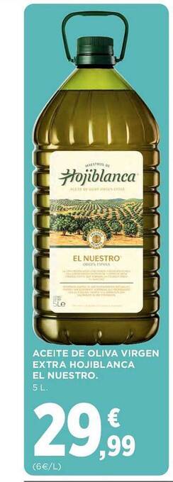 El Corte Inglés Aceite de oliva virgen extra hojiblanca el nuestro oferta