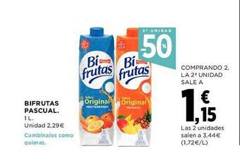 El Corte Inglés 2a unidad 50% bifrutas pascual oferta