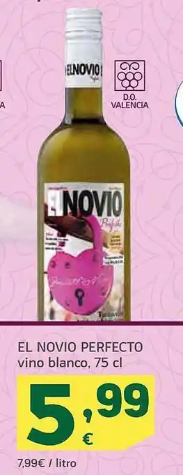 HiperDino El novio perfecto vino blanco oferta