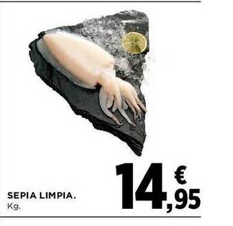 El Corte Inglés Sepia limpia kg. oferta