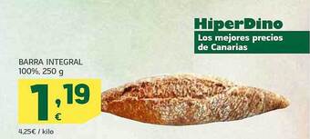 HiperDino Barra integral 100% oferta