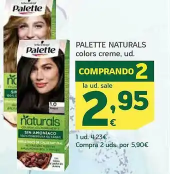 HiperDino Palette naturals colors creme oferta