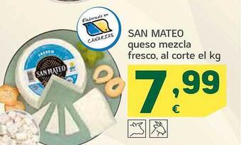 HiperDino San mateo queso mezcla fresco oferta