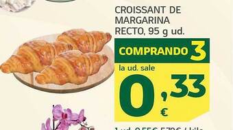 HiperDino Croissant de margarina recto oferta