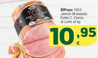 HiperDino Elpozo 1954 jamón braseado extra c. duroc al corte el kg oferta
