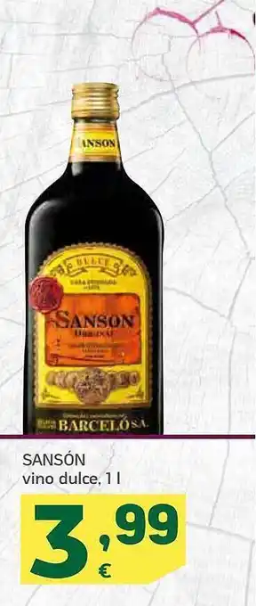 HiperDino Sansón vino dulce oferta