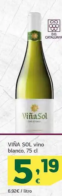 HiperDino Vino sol vino blanco oferta