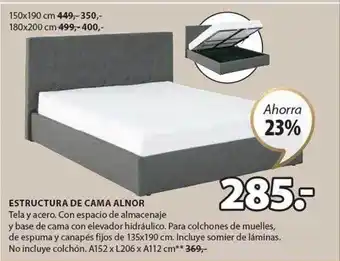 JYSK Estructura de cama alnor oferta