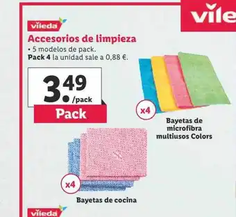 Lidl Vileda accesorios de limpeza oferta