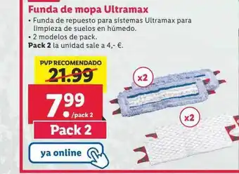 Lidl Funda de mopa ultramax oferta