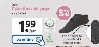 Lidl Crivit calcetines de yoga oferta