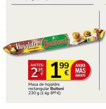 Supermercados Charter Masa de hojaldre rectangular buitoni oferta