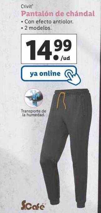 Lidl Crivit pantalón de chándal oferta
