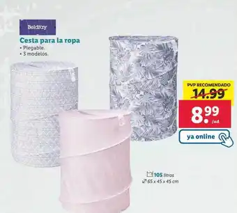 Lidl Beldray cesta para la ropa oferta
