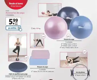 Lidl Crivit accesorios de yoga oferta