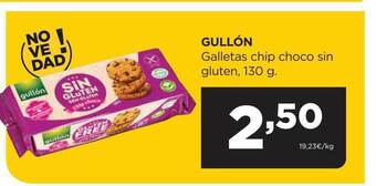 Alimerka Gullón galletas chip choco sin gluten oferta