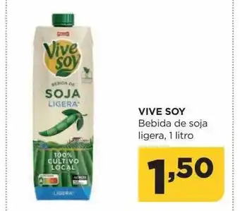 Alimerka Vive soy bebida de soja ligera oferta