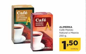 Alimerka Aliperia café molido natural o mezcla oferta