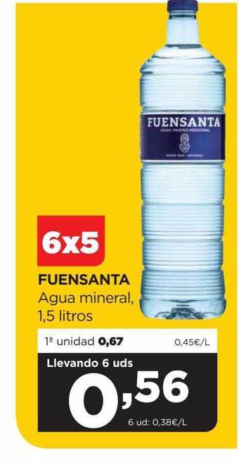 Alimerka Fuensanta agua mineral oferta